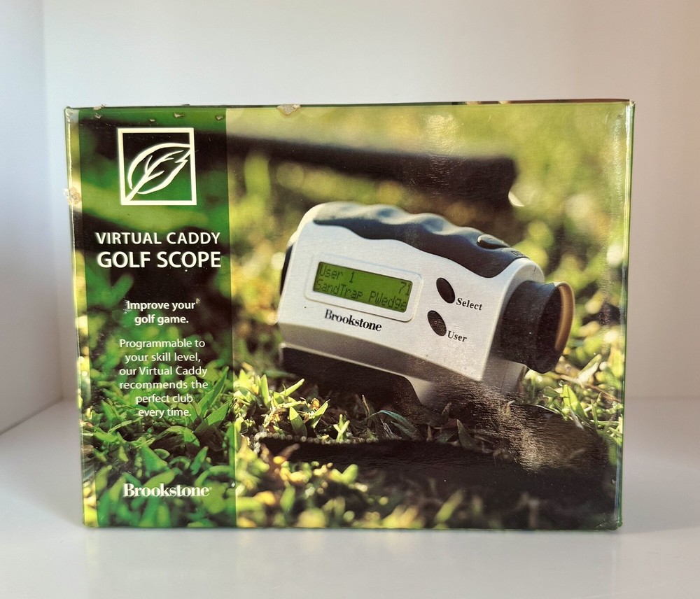 Brookstone Virtual Caddy 5 x 20 Digital Magnification Golf Scope Rangefinder