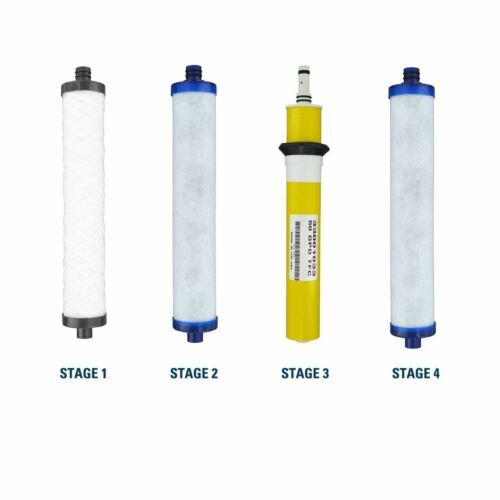 Hydrotech 4VTFC50G or 4VTFC50G-PB Filter Kit with RO Membrane