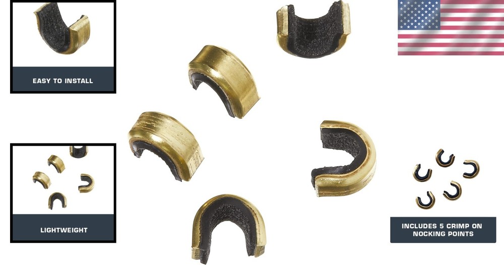 Allen 5-Pack Bowstring Nock Set - Precision Nocks for Recurve & Compound Bows
