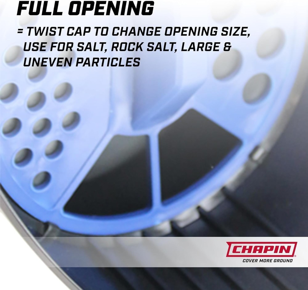 Versatile 64-Ounce Hand Shaker Spreader with Adjustable Openings for Turf