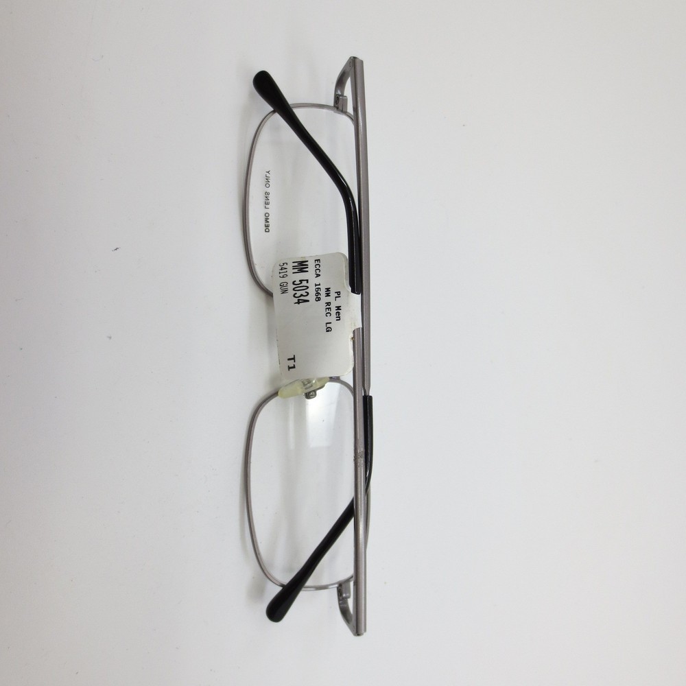 MM 5034 GM Gunmetal Rectangular Eyeglass Frames Mens 54-19-145