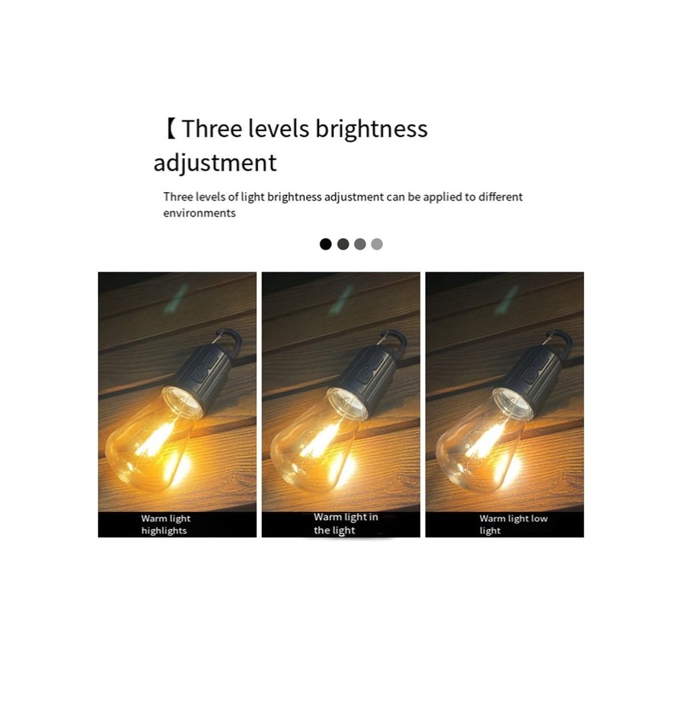 AntDau71® USB Type-C Rechargeable Bulb 3 Modes for Camping - 2 Pieces