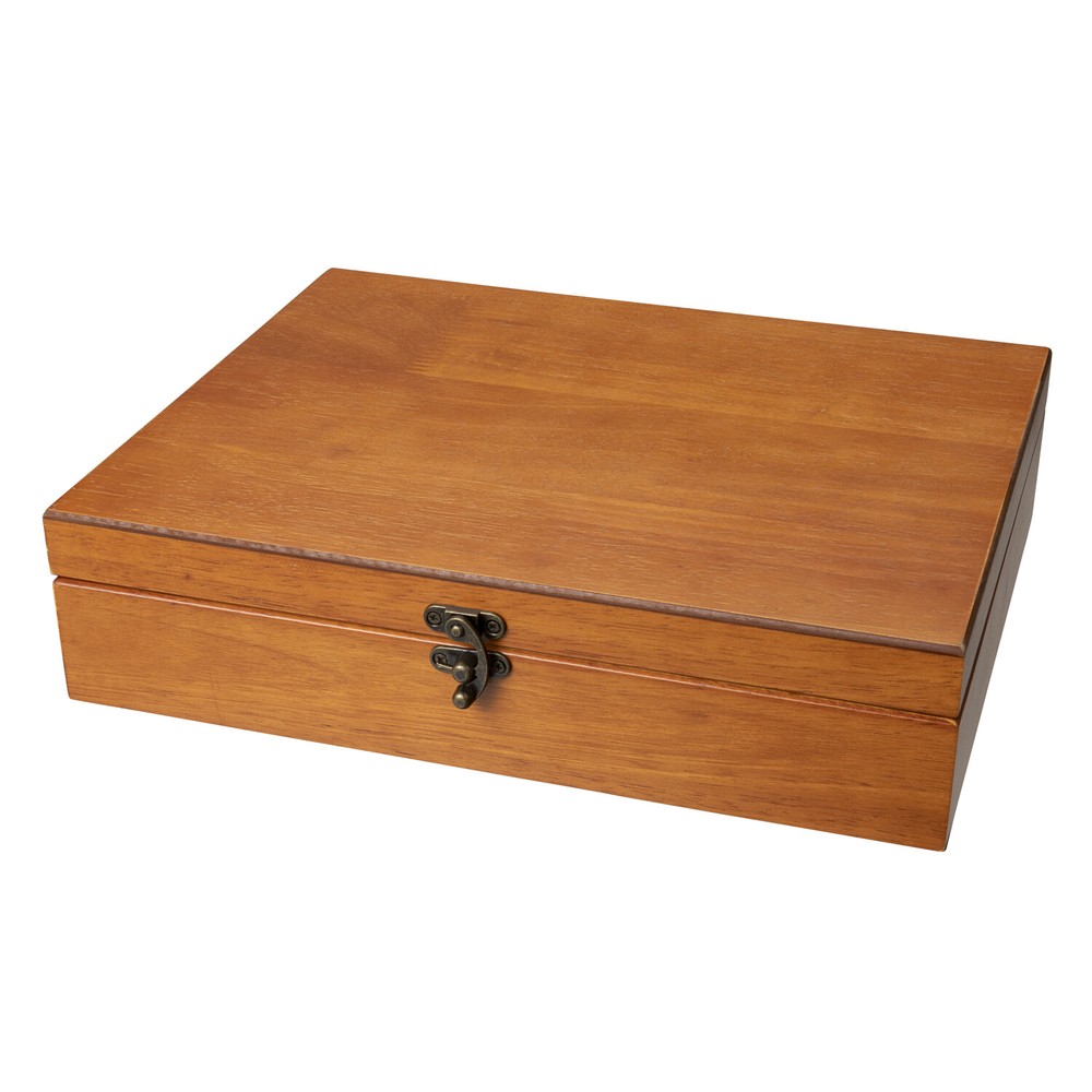 WE Games Wooden Keepsake Stash Box, Decorative Memory or Storage Box