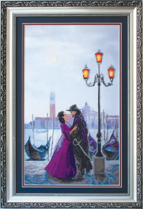 DIY Cross stitch kit "Lunar night in Venice"
