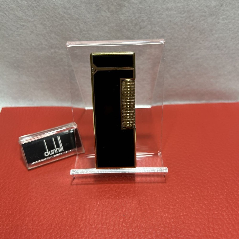 Overhauled Dunhill Rollagas lighter Black Gold without box