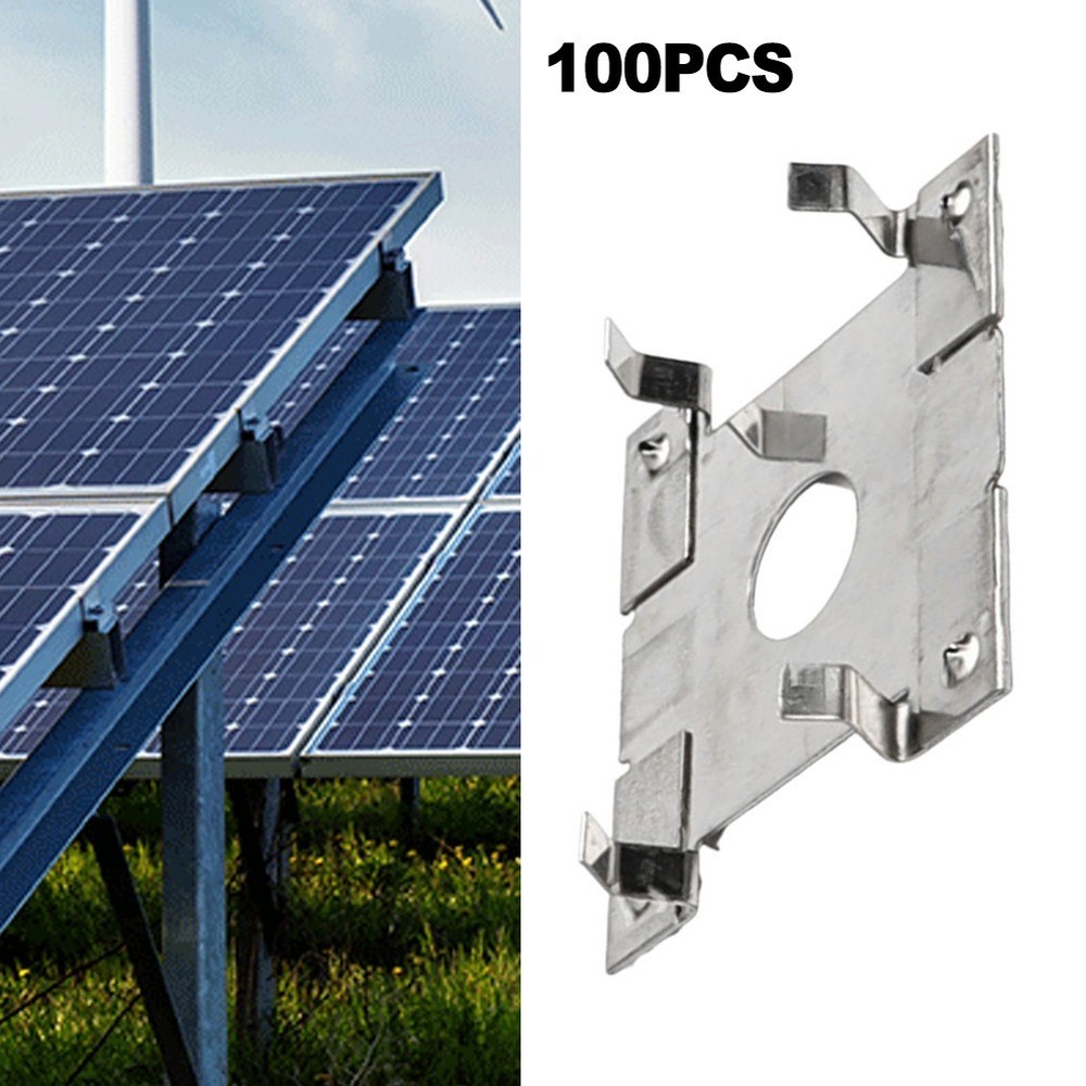 100pcs Conductive Grounding Gasket Clips for Solar Panel Rail System Use