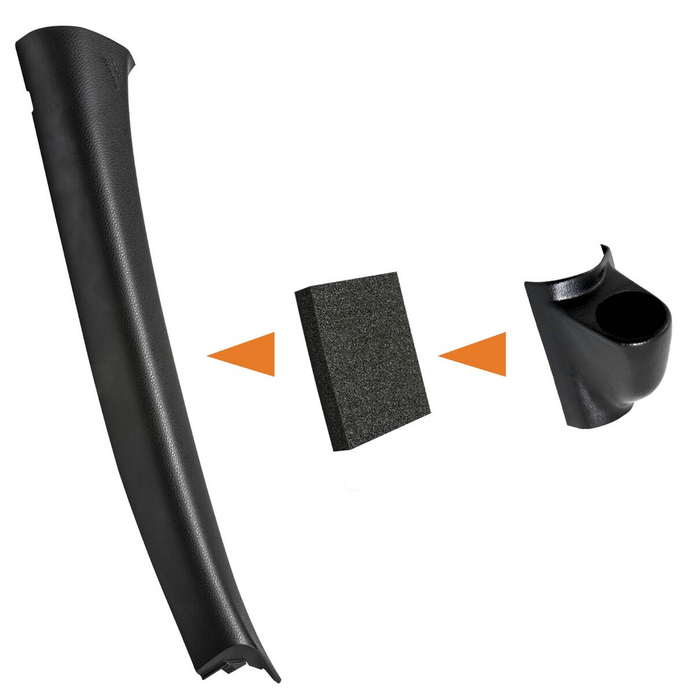 52mm Black Universal Single Gauge Meter Mount Pillar Pod
