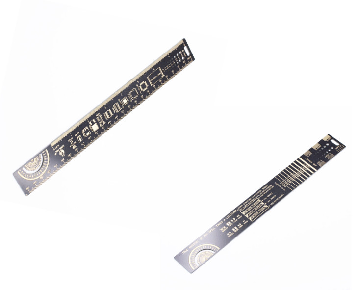 2pcs Multi functional engineering ruler 25cm PCB design PCB ruler PCB protractor
