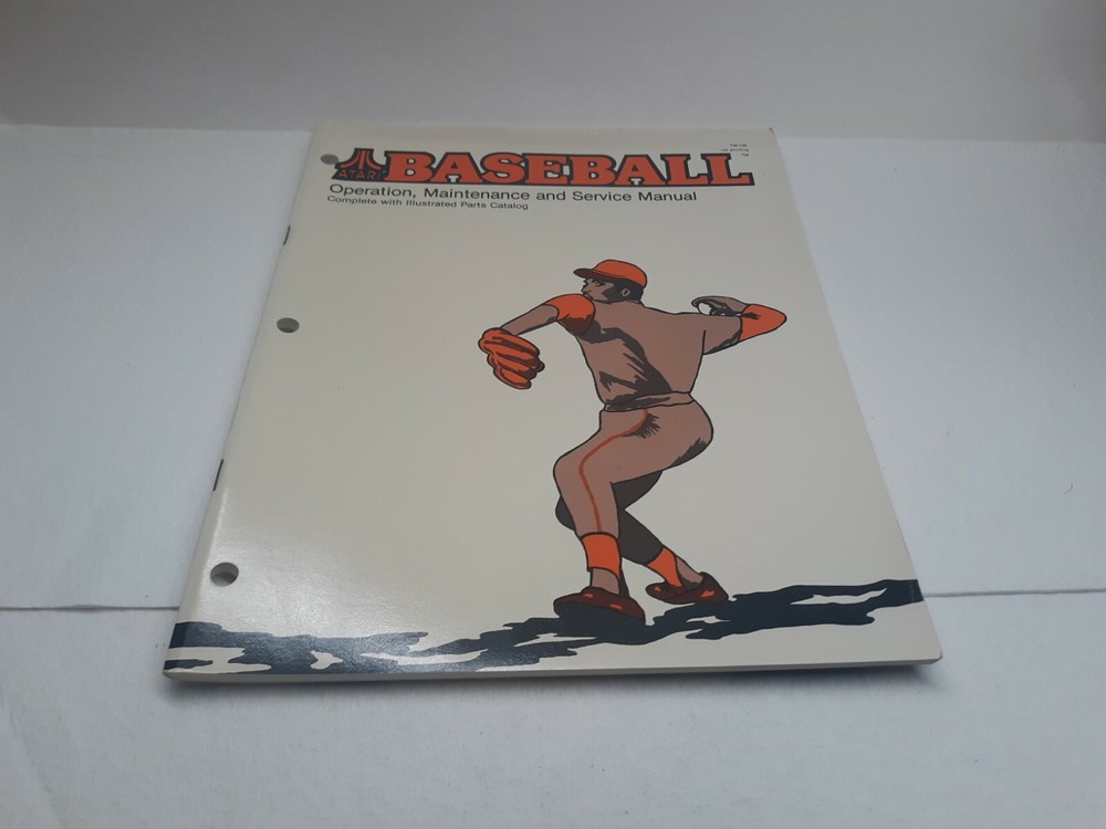 Baseball Video Arcade Game Operation, Maintenance, & Service Manual, Atari