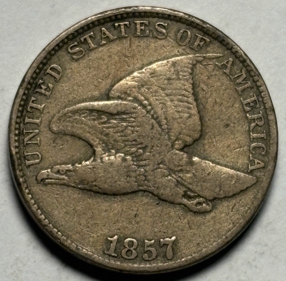 1857 Flying Eagle Cent — Circulated 🔥 Nice Type Example