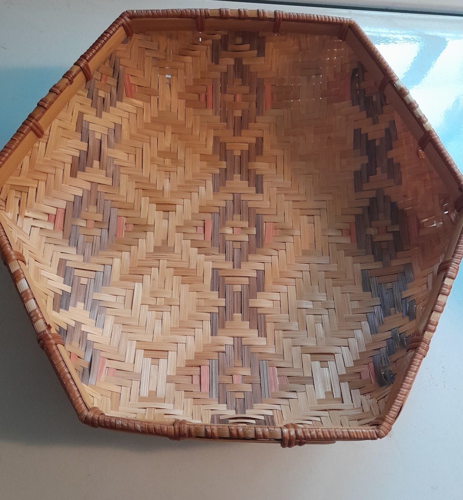 Avon Vintage Octagonal Woven Basket