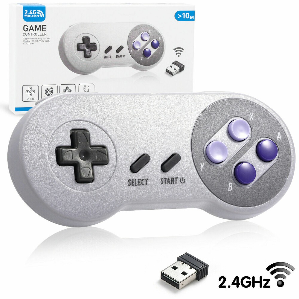 PC USB Wireless/Wired SNES/NES Gamepad Controller for Mac Raspberry Pi Retropie