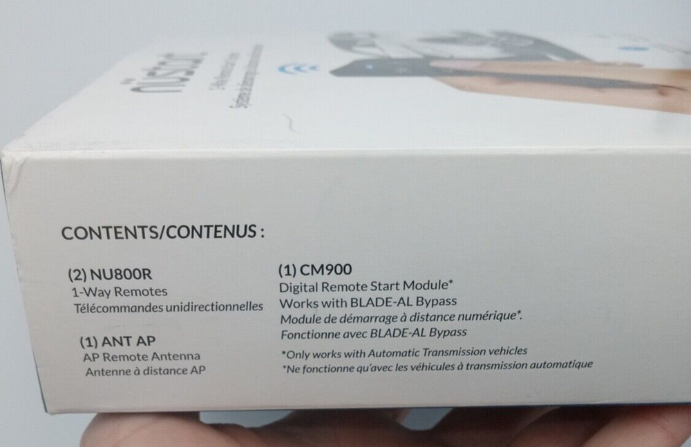 NEW Nustart 1-Way Remote Car Start System Bundle NU1204 Includes control module