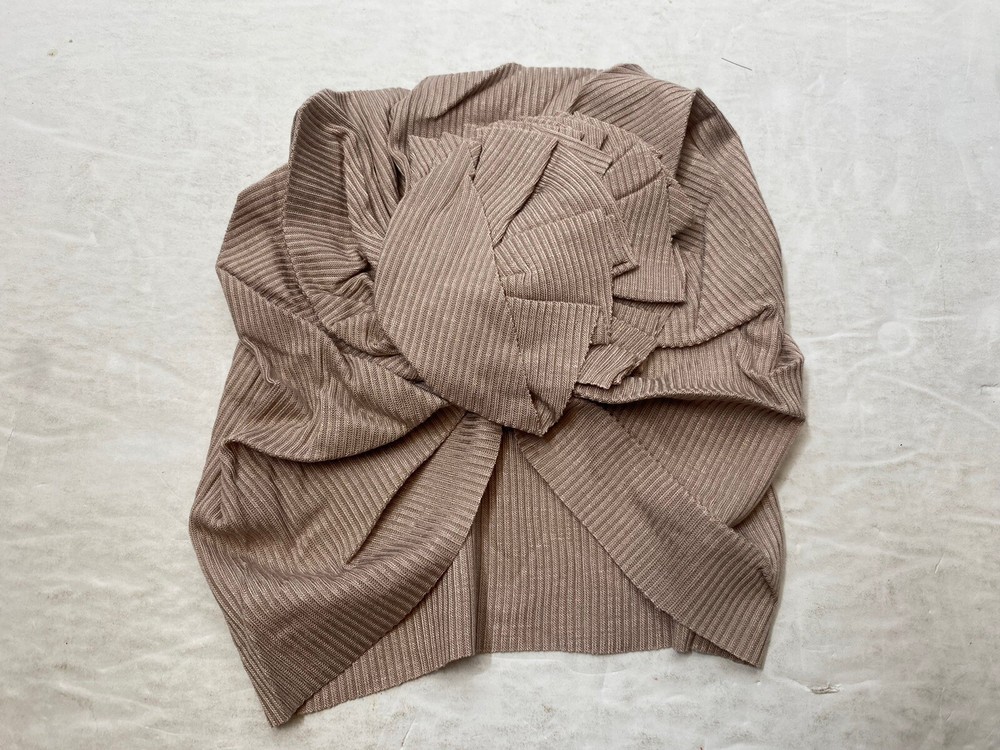 Baby Plain Ribbed Headwrap • Beige