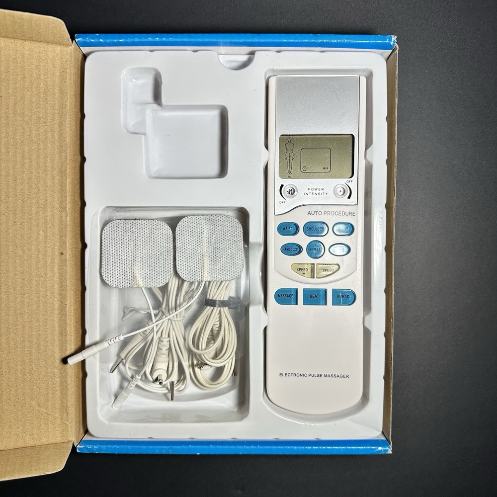 Electronic Pulse Massager PL-009 Adjustable Power, Auto Procedure - Used!