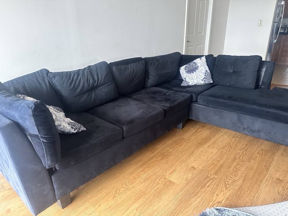 Large Black Couch