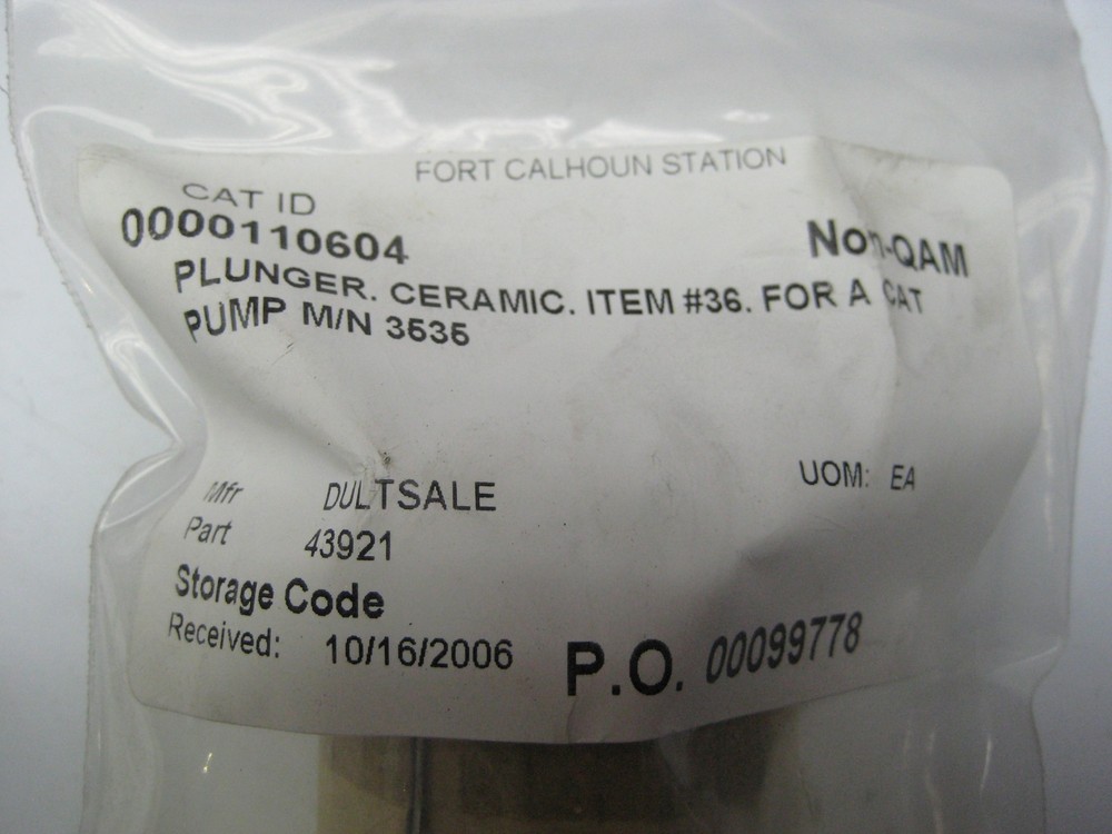 DULTSALE 43921 CERAMIC PLUNGER NSMP