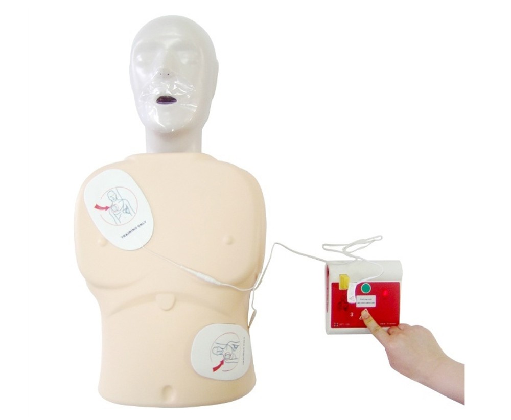 2 Sets AED Trainer First Aid Training Defirillator Simulator CPR AED Training