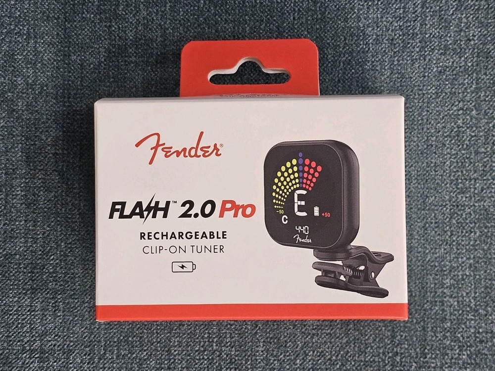 Fender Flash 2.0 Pro Rechargeable Clip-On Tuner - Black