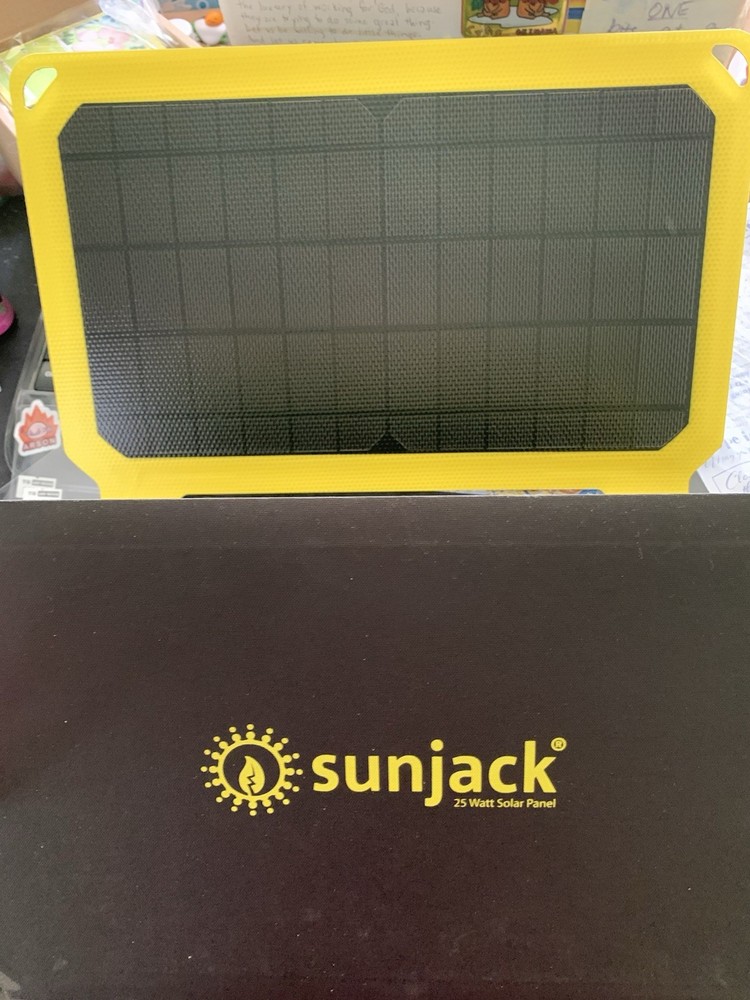 SunJack – 25 Watt Foldable Solar Panel, ETFE Monocrystalline Portable