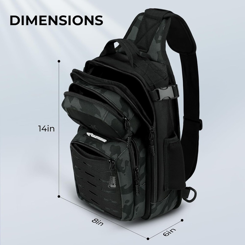 Standard, B: Black Camo - Standard（14” X 8” X 6）