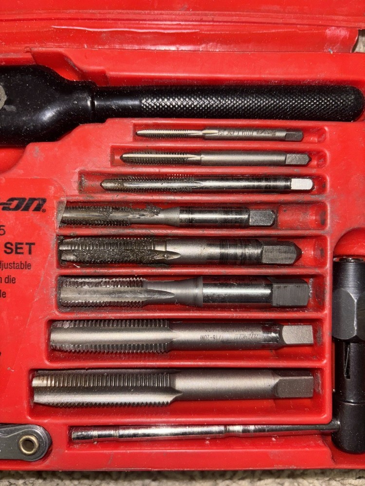 Snap-On TD-2425 Tap & Die Set with Double Hex Complete Set