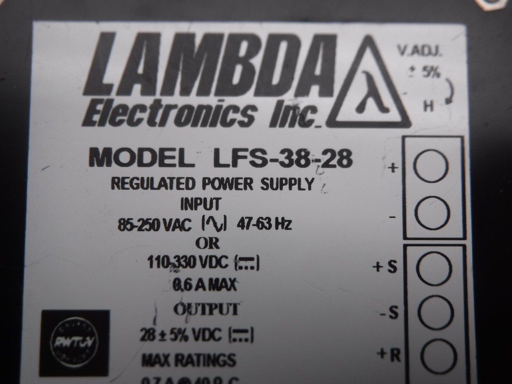 Lambda Electronics Inc LFS-38-28 Regulated Power Supply