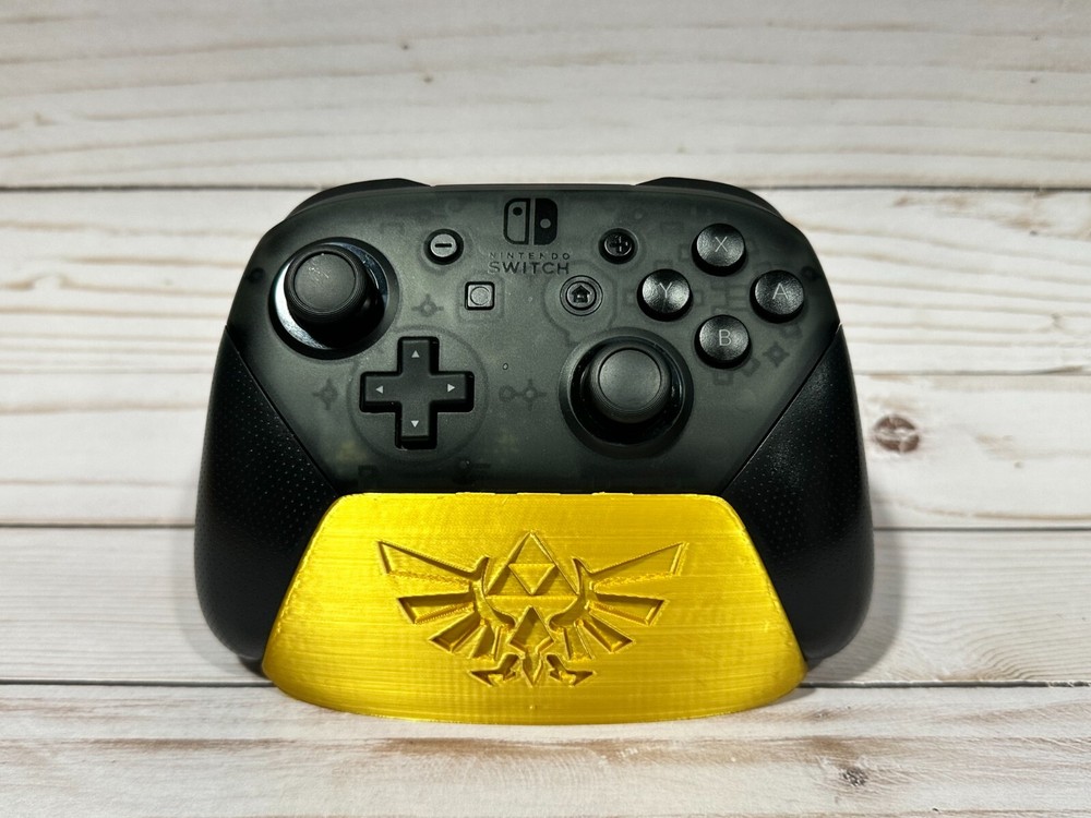 Nintendo Switch Pro Controller Stand with Engraved Logo Legend of Zelda