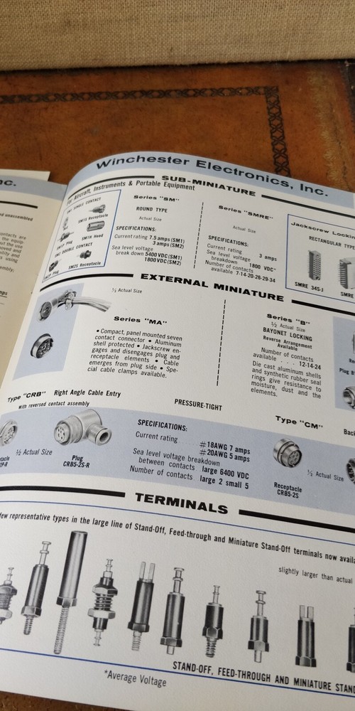 1950s Winchester Electronics ~ Catalog No.359 ~Electronics Connectors Terminals