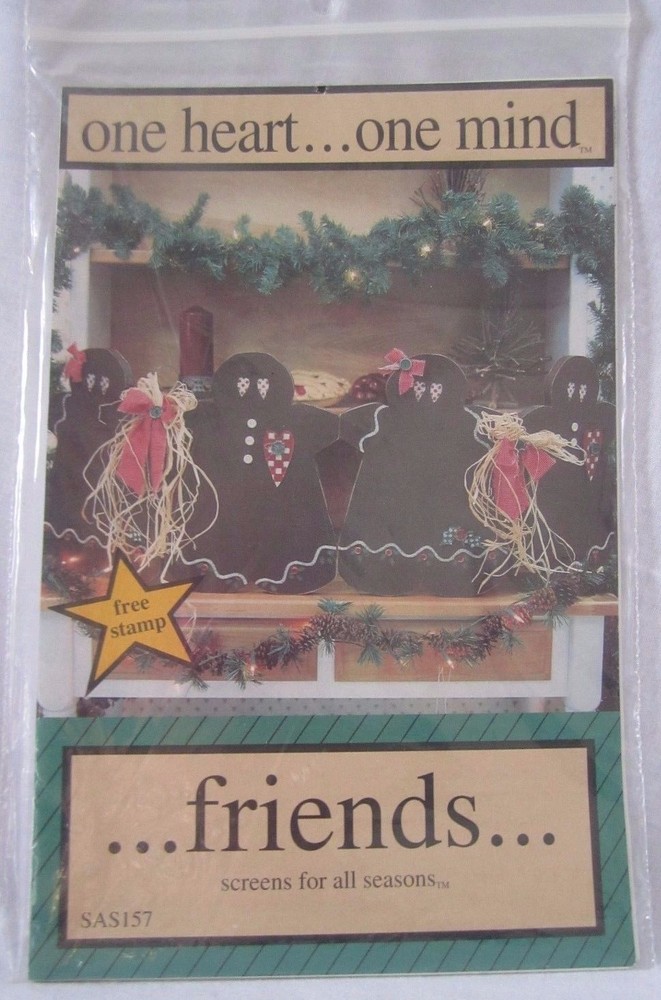 One Heart . . .One Mind . .Friends Screen Wood Pattern ONLY