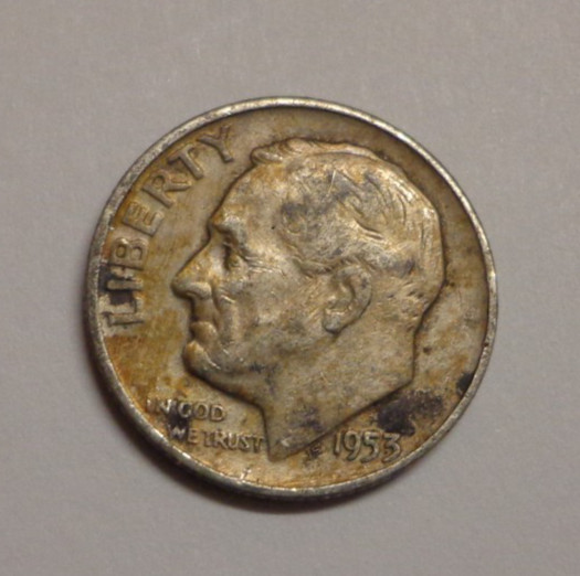 1953 D   Roosevelt Dime 90% Silver