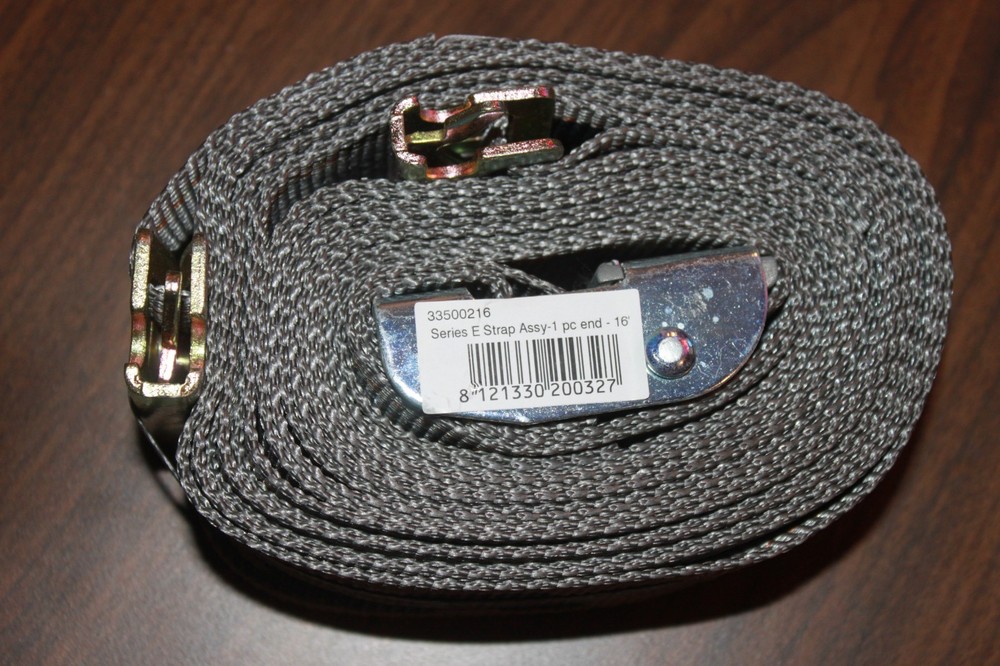 (4 PACK) DOLECO 2" X 16' SERIES E CAM BUCKLE STRAP GREY
