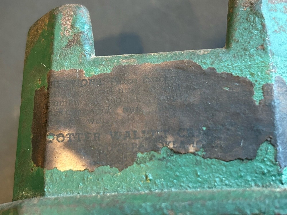 Early 1900s Cast Iron C.E. Potter Walnut Cracker