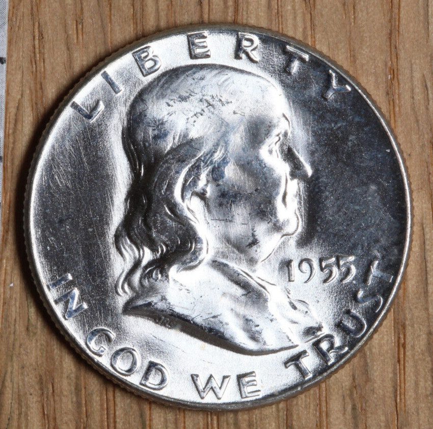 1955 (P) Franklin Half Dollar - 50¢ - Choice Uncirculated