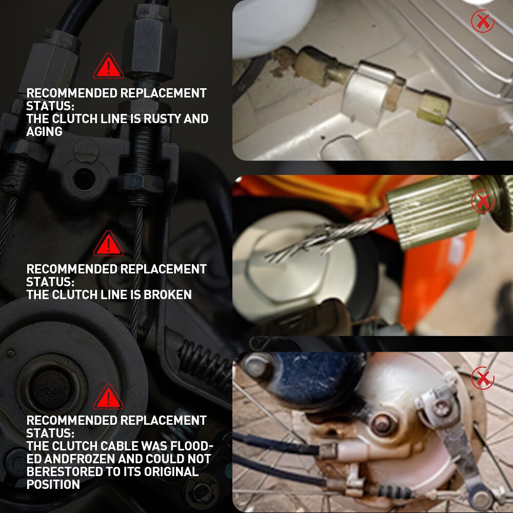 5 Metres Motorcycle DIY Throttle Cable Replace Kit Nipples Ferrules Universal