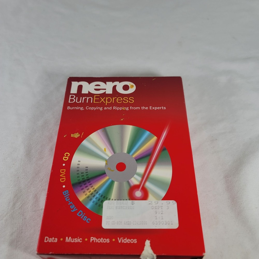 Nero Burnexpress PC SOFTWARE - No Barcode