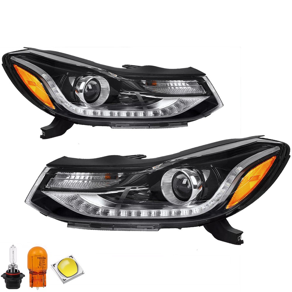 For 2017-2022 Chevy Trax Headlight Projector Headlamp Left& Right W/ B LED DRL