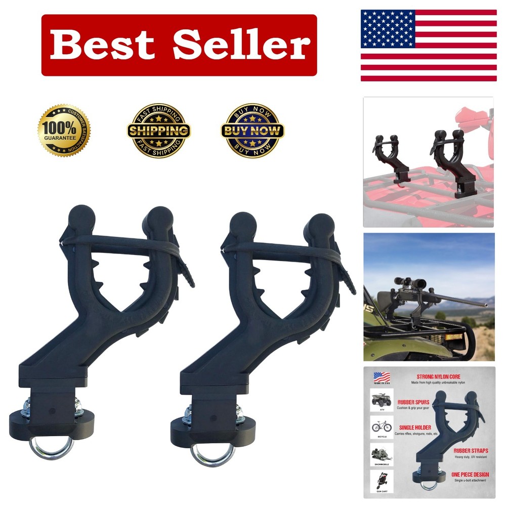 Offset Graspur ATV Gun Rack for Efficient Cargo Space - Lightweight Design