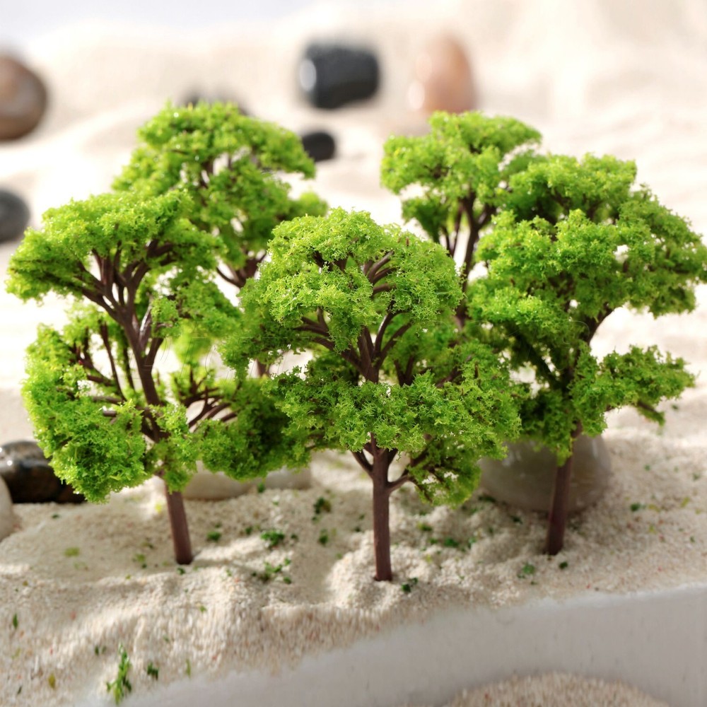 10Pcs 12cm Model Tree Garden Wargame Train Railway Architectural Scenery Layout