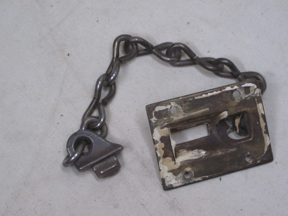 incomplete vintage door chain lock security single part *PLEASE NOTE