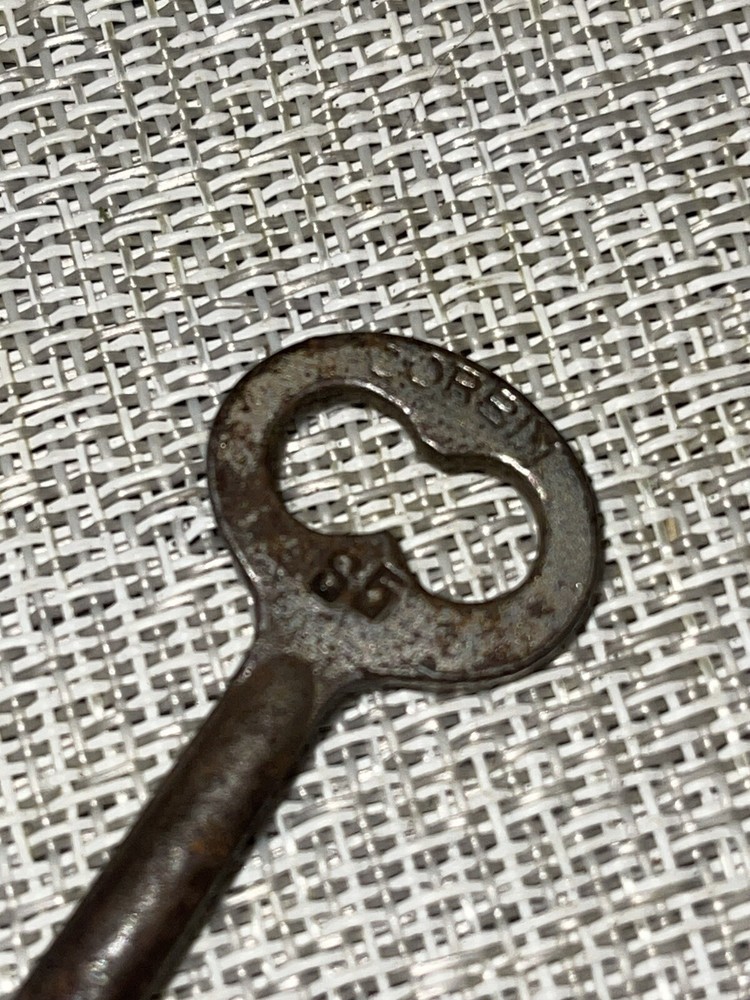 Antique Corbin Mortise Lock Skeleton Key Marked S5