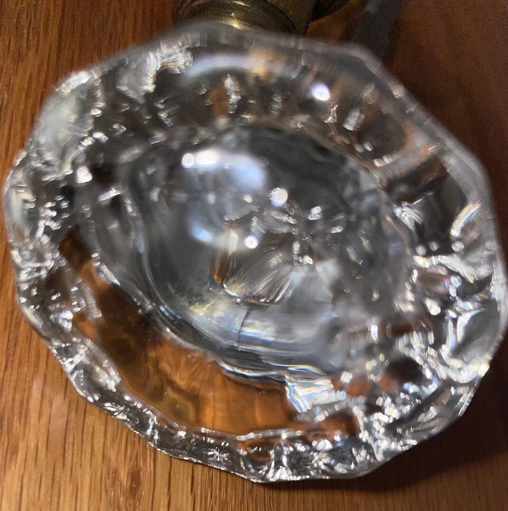 Vintage Clear Glass Doorknobs