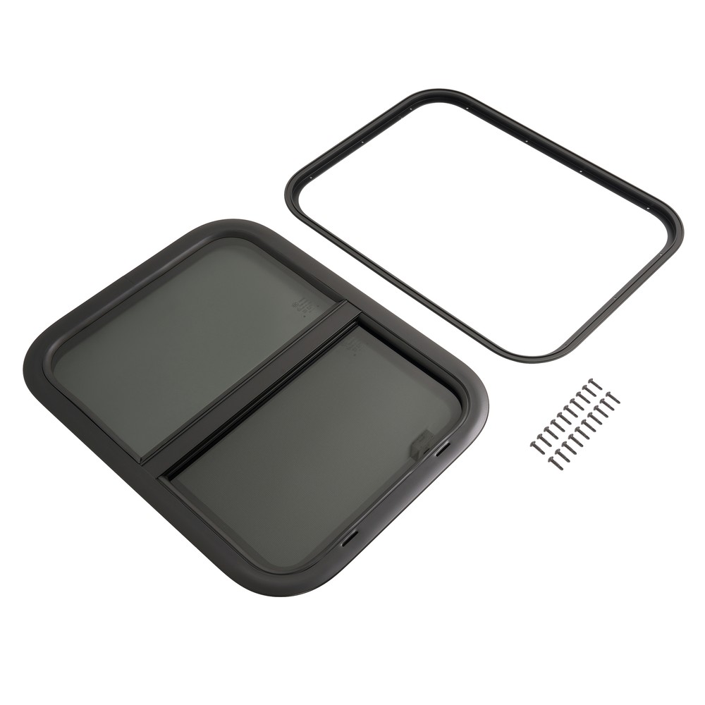 Universal 18" W x 24" H Vertical Slider RV Window W/Screen For RV Camper Trailer