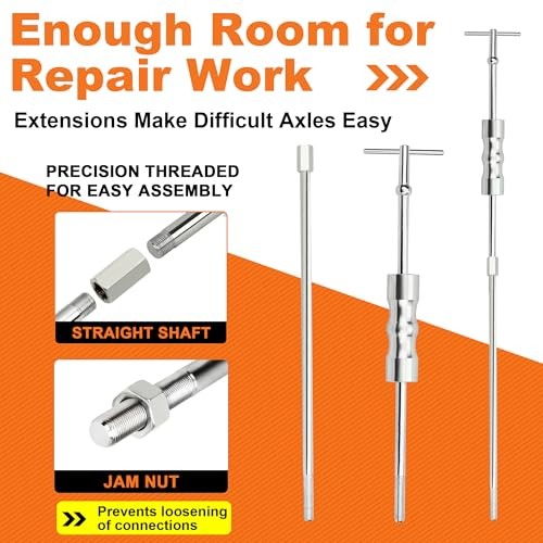 Inner CV Axle Puller Tool with Slide Hammer, 63mm and 48mm CV Molded Box Set