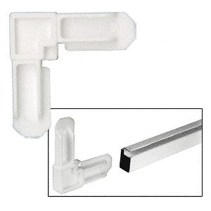 CRL White 5/16" Square Cut Screen Frame Corners - Pack of 100