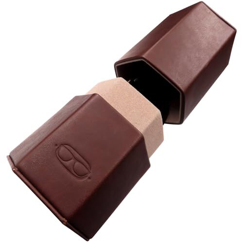 EXTRA LARGE Sunglasses Case that become 2 desk office holders - Oversized Brown