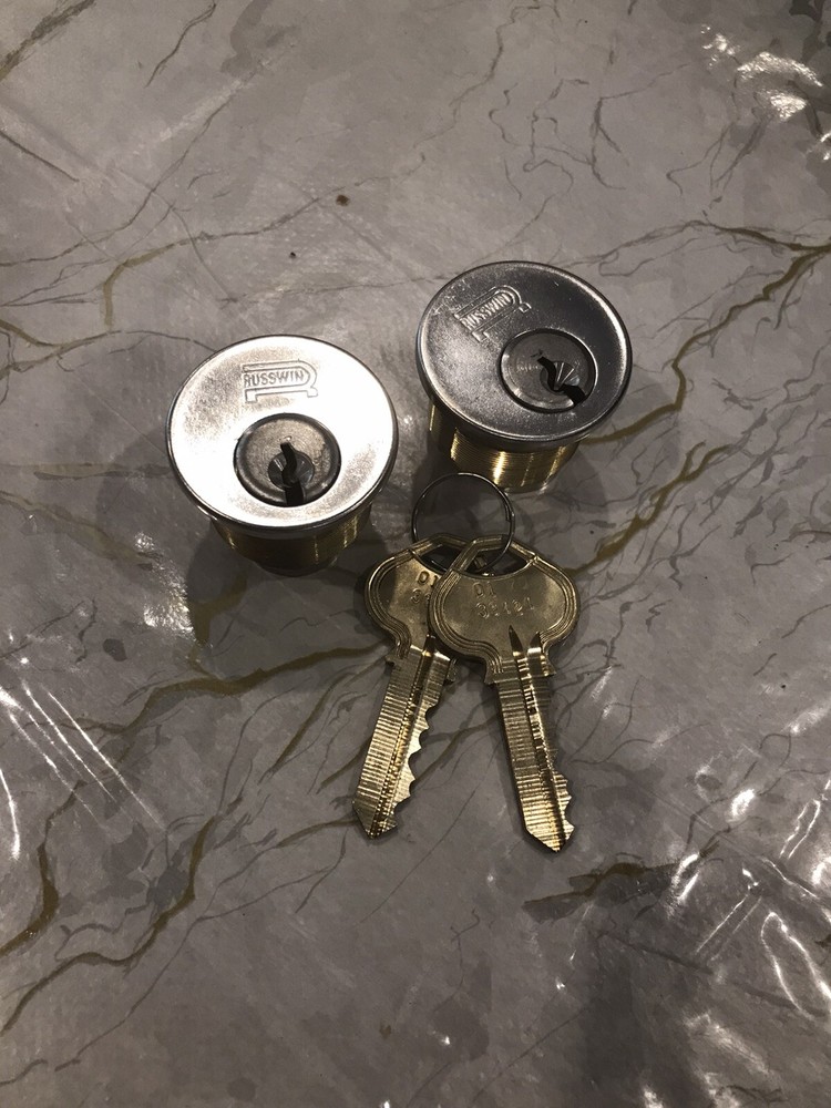 High Security Two Russwin/Corbin Cylinders. Great Quality.