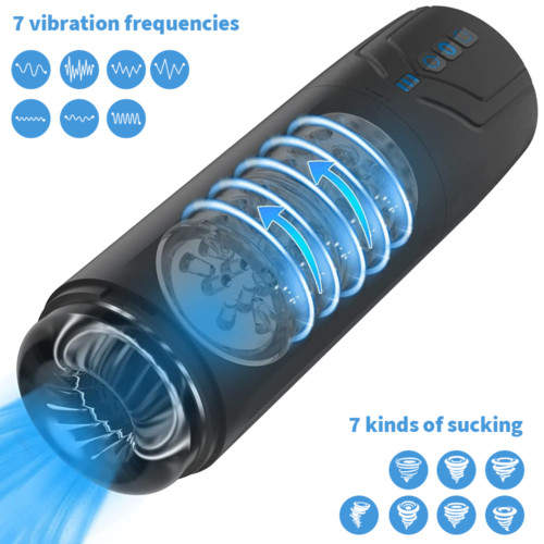 Male Masturbaters Automatic Rotating Cup Thrusting Stroker For Men Use Lubricant
