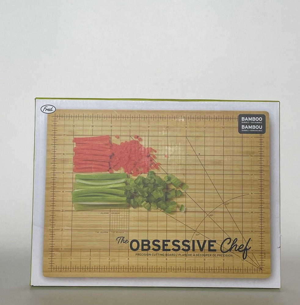 The Obsessive Chef Bamboo Precision Cutting Board NIB