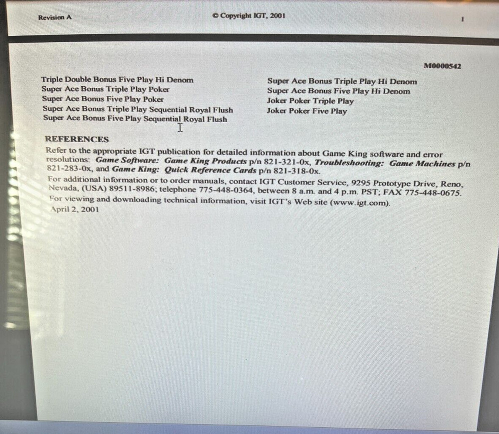 IGT Triple Five Play Multi-Hand Poker Software